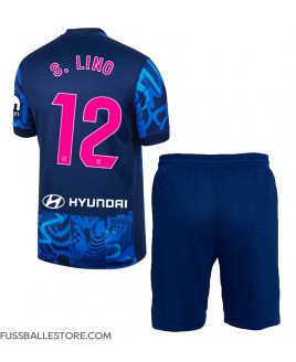 Günstige Atletico Madrid Samuel Lino #12 3rd trikot Kinder 2024-25 Kurzarm (+ Kurze Hosen)